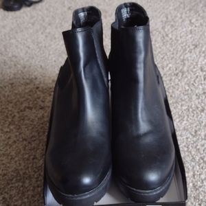 STEVE MADDEN black moto boots
